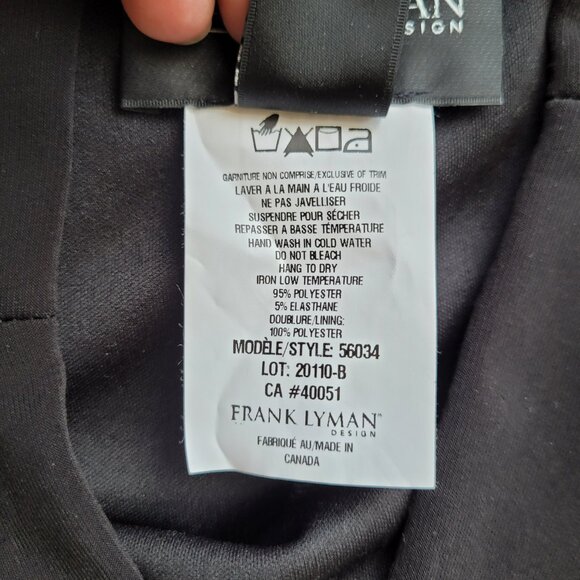 Frank Lyman Design Black Pencil Skirt 10 - Picture 3 of 9